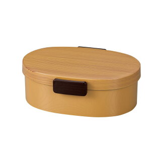 木目小判弁当 (タイト式) | HAKOYA ハコヤ はこや 和風 弁当箱 お弁当箱 ランチBOX 撥水 防汚 洗いやすい さっと洗える 時短 節約 負担軽減 家事 汁もれしにくい もれない かわいい おしゃれ ひの