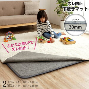 �y���[�J�[�����z���O ���~�� ����~�� ����ɂ��� �h�� �ւ���ɂ��� �{�����[�� �E���^��30mm �N�b�V������ ��180×180cm ���g�[ �z�b�g�J�[�y�b�g�Ή� | �C���e���A ���~���J�[�y�b�g �ӂ��