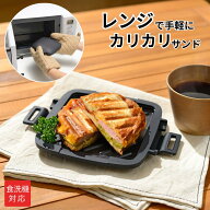 パリ—ジュ レンジサンドメーカー 電子レンジで ホットサンド 食洗機対応 分離式 アルミメッキ鋼板 コン…