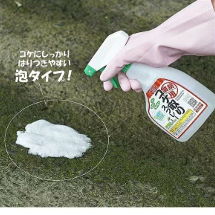 楽天市場 業務用 コケ取りスプレー コケ 苔 除去 洗剤 玄関 庭 屋外 ベランダ 屋根 掃除 掃除用品 丸福商店