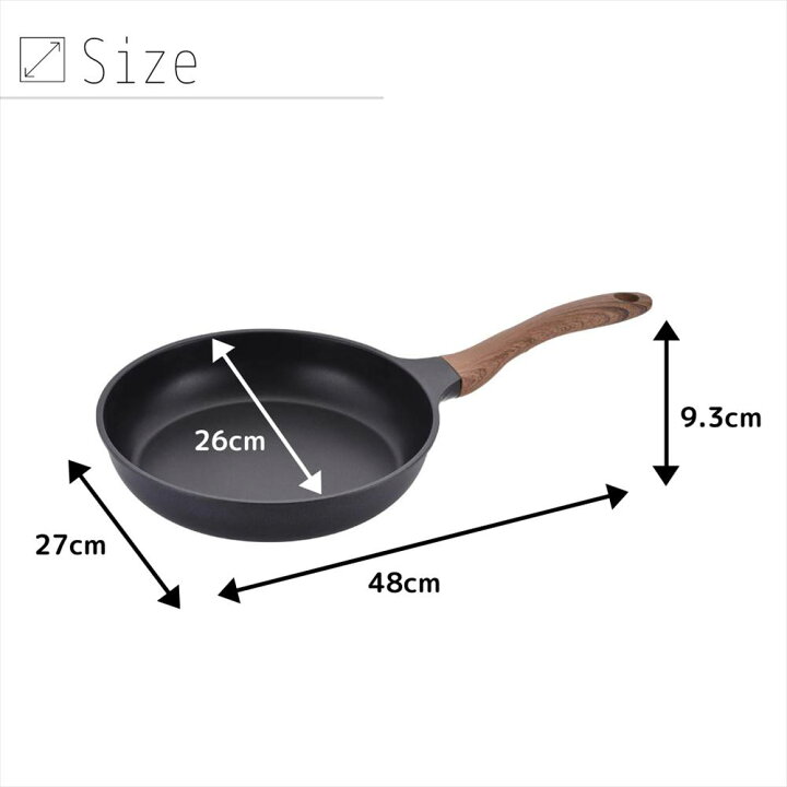 楽天市場 そのまま食卓へ Ntone 北欧風 Ih フライパン 26cm 鉄 フライパン Ih 焦げ付かない 深型 おしゃれ フライパン おすすめ Ih対応 ガス火 ガス 目玉焼き 深 一人暮らし 長持ち する 鉄 パンケーキ オムライス 大きい 大きめ マルチパン 多用途 丸福商店