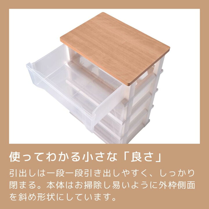 楽天市場】【期間限定 送料無料】 9/1新発売 4段 木製天板ストッカー 