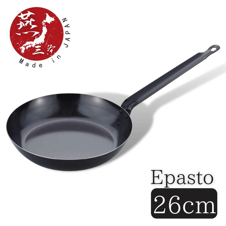 楽天市場 燕三条 厨房の鉄共柄フライパン cm Epasto 厨房 業務用 家庭用 本格的 おしゃれ 鉄 フライパン Ih 焦げ付かない 深型 おしゃれ フライパン おすすめ Ih対応 ガス火 ガス 目玉焼き 深 一人暮らし 長持ち する ステンレス 日本製 国産 丸福商店