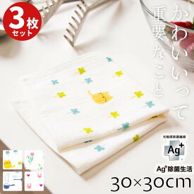 【Ag+銀抗菌 3枚セット】臭わない かわいい ふきん 使い分けセット | かや織り ふきん キッチン キッチンふきん 布巾 食卓ふきん フキン 業務用 家庭用 手拭き 台拭き テーブル 綿 防臭 食器 臭くならない 使い分け 片面ガーゼ 送料無料 抗菌 除菌 セット