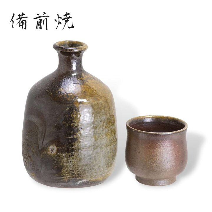 楽天市場】備前焼 夢幻工房 酒器セット 桟切 | 徳利 おちょこ セット 