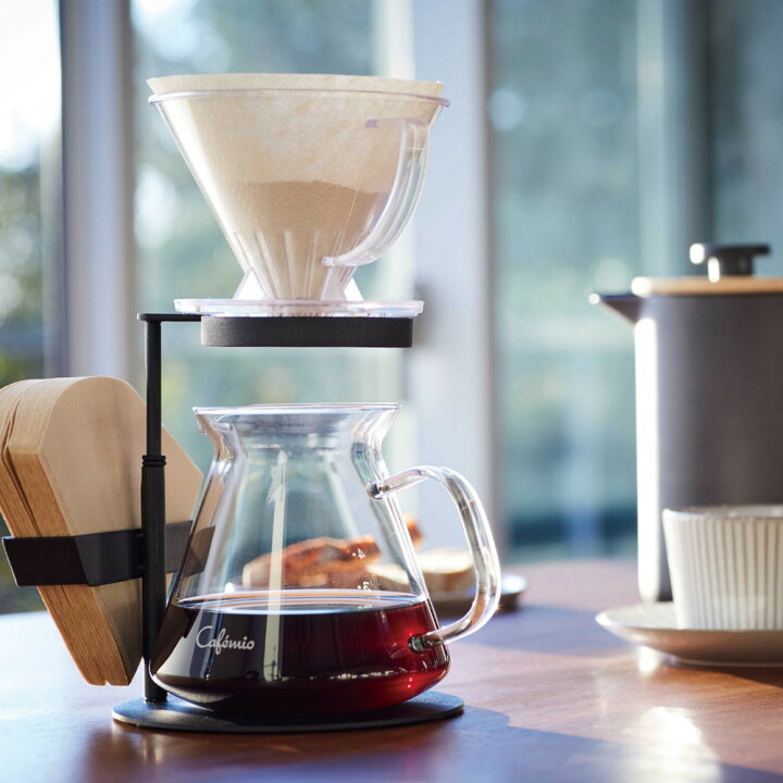 楽天市場 ポイント10倍 タワーコーヒー 珈琲 ドリッパースタンド コーヒー器具 キッチン 調理器具 ドリッパー 便利グッズ グッズ ドリップ スタンド おしゃれ 山崎実業 Yamazaki 黒 白 ブラック ホワイト 3914 3915 タワー Tower コーヒードリッパースタンド