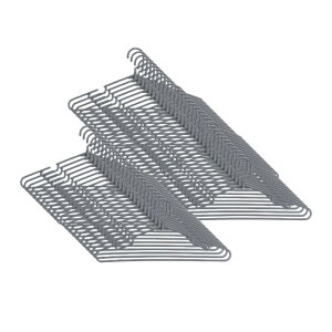 日本製 干してそのまま収納ハンガー 50本セット | 収納 省スペース プラスチック おしゃれ ハンガー 洗濯 セット スリム 洗濯ハンガー 軽量 物干しハンガー まとめ買い 洋服ハンガー 軽い ク