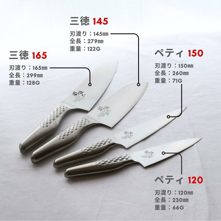 楽天市場】選べる4size Set割引 包丁 関孫六 匠創 | 三徳包丁 ペティ 