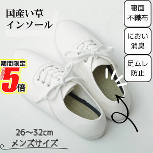 【 ポイント5倍 】 メーカー直送品 い草インソール 中敷き 約31cm | 消臭 靴 安全靴 革靴 ムレ防止 スニーカー ブーツ 衝撃吸収 裏面不織布 クッション性 メンズ レディース 17cm 18cm 19cm 20cm 21cm 2