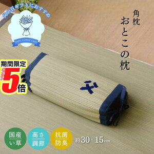 【 ポイント5倍 】 消臭 い草枕 ピロー 父の日 約30cm×15cm | 日本製 抗菌 防臭 吸湿 汗臭軽減 高さ調整 洗濯不要 中 角枕 イ草 まくら 調湿 空気浄化 汗の臭い対策 汚れにくい 和室 洋室 寝室 大