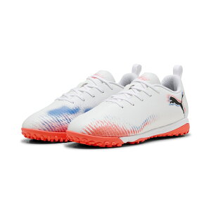 �v�[�} (PUMA) �t���[�`���[ 8 �v���C TT + MID JR �T�b�J�[ �W���j�A�^�[�t �W���j�A PUMA WHITE-PUMA BLACK-GLOWIN 10862501