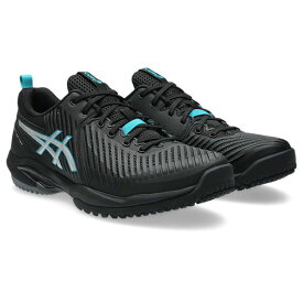 アシックス (ASICS) PRESTIGE NEO OC メンズテニスシューズ BLACK/PURE SILVER 1043A029.001
