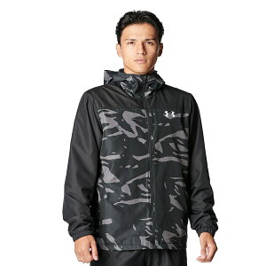 �A���_�[�A�[�}�[ (UNDER ARMOUR) UA TRICOT WOVEN FZ HD JACKET �싅 �E�C���h�W���P�b�g/�R�[�g �����Y Black / / 6007972 001