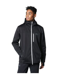 アンダーアーマー UNDER ARMOUR UA WINTER KNIT 3LAYER FULLZIP JACKET 野球 ウインドジャケット コート 防寒 メンズ Black / / Pitch Gray 0007138125101