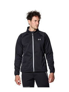 A_[A[}[ UNDER ARMOUR UA WINTER KNIT 3LAYER JACKET St WPbg Y Black / / Metallic Silver 0007138127301