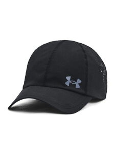 �A���_�[�A�[�}�[ (UNDER ARMOUR) UA Velociti Adjustable Cap �����j���O �L���b�v �����Y ONESIZE Black / Black / Reflective 1383477 001