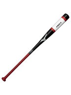 ミズノ (MIZUNO) 朴ノック 87cm/平均530g 野球 トレーニングバット 87 ブラック×レッド 1CJWK17787 0962
