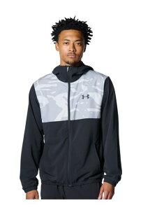 �A���_�[�A�[�}�[ (UNDER ARMOUR) UA WOVEN FZ HD JACKET �싅 �E�C���h�W���P�b�g/�R�[�g �����Y Black / / 6007975 001