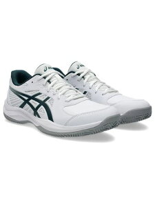 �A�V�b�N�X (ASICS) COURT SLIDE 4 CLAY/OC �����Y�e�j�X�V���[�Y �����Y WHITE/SAXON GREEN 1041A491.100