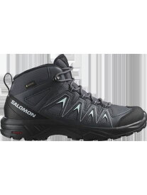 サロモン (SALOMON) X BRAZE MID GTX W トレッキングシューズ レディース レディース EBONY/INDIA INK/BLEACHED AQUA L47181100