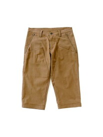 KAPELMUUR(カペルミュール)コットン混　ストレッチクロップドパンツ　キャメル