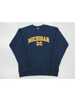 ロゴ ミシガン大学 トレーナー 古着 80 90年代 LOGO 7 INC MICHIGAN ミシガン大学 カレッジ キャラクタースウェットシャツ トレーナー USA製 メンズM相当 ヴィンテージ eaa624838 中古 260311 SS2609 10 古着屋JAM ジャム