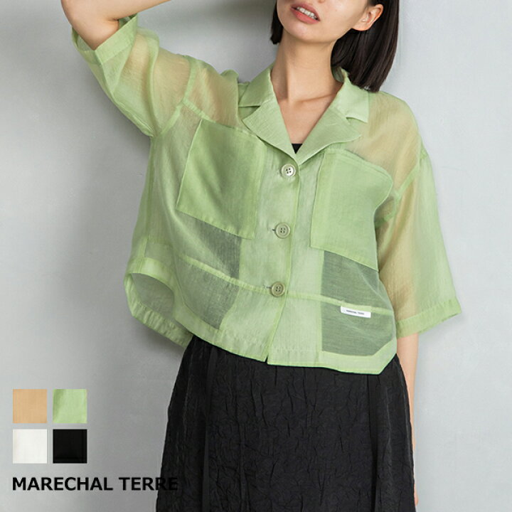 楽天市場】SALE！【MARECHAL TERRE マルシャルテル】シアー シャツ 