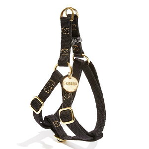yFOUND MY ANIMAL t@Eh}CAj}zCLASSIC BLACK COTTON ROPE DOG & CAT HARNESS DURABLE, ADJUSTABLE n[lX / ubN@lR|X