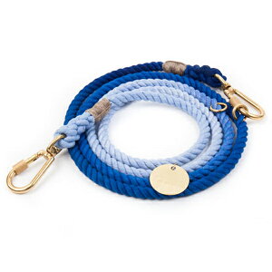 yFOUND MY ANIMAL t@Eh}CAj}zLATTY BLUE OMBRE COTTON ROPE DOG LEASH, ADJUSTABLE AWX^u[h / beB[u[ @lR|X