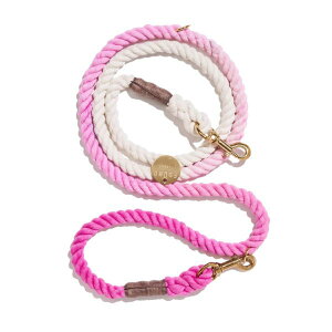 【FOUND MY ANIMAL ファウンドマイアニマル】COTTON CANDY COTTON ROPE DOG LEASH | ITALIAN SOLID BRONZE BOLT SNAPS, ADJUSTABLE アジャスタブルリード/キャンディー ■ネコポス送料無料■