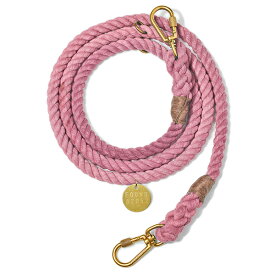 【FOUND MY ANIMAL ファウンドマイアニマル】BLUSH COTTON ROPE DOG LEASH, ADJUSTABLE アジャスタブルリード/ブラッシュ　■ネコポス送料無料■