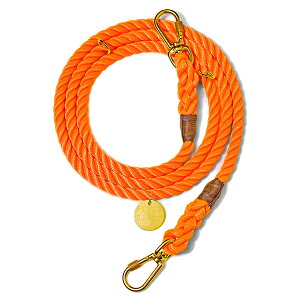 yFOUND MY ANIMAL t@Eh}CAj}zRESCUE ORANGE ROPE DOG LEASH, ADJUSTABLE AWX^u[h /XL[IW@lR|X