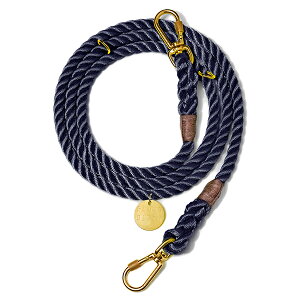yFOUND MY ANIMAL t@Eh}CAj}zNAVY ROPE DOG LEASH, ADJUSTABLE AWX^u[h /lCr[@lR|X