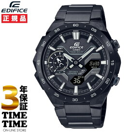 【最大2,000円OFFクーポン＆エントリーでポイント最大47倍！】CASIO カシオ EDIFICE エディフィス WINDFLOW ソーラー ブラック ECB-2200YDC-1AJF 【安心の3年保証】