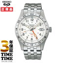 【10日26時まで最大2,000円OFFクーポン！ポイント最大49倍】Seiko 5 Sports セイコー5 スポーツ Field Sports Style GMT メカニカル ホワイト シルバー SBSC009 【安心の5年保証】