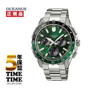 10/16�����I�\���t���ICASIO �J�V�I OCEANUS �I�V�A�i�X CACHALOT �J�V���� �\�[���[�d�g �`�^�� �O���[�� OCW-P3000-3AJF�y���S��5�N�ۏ؁z