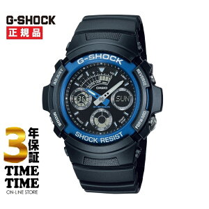 �y�y�V�t�@�b�V�����ΏۃX�g�A�I10���N�[�|���t�zCASIO �J�V�I G-SHOCK G�V���b�N �A�i�f�W �u���b�N �u���[ AW-591-2AJF �y���S��5�N�ۏ؁z