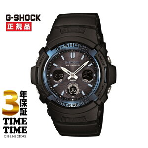 CASIO �J�V�I G-SHOCK G�V���b�N �\�[���[�d�g �A�i�f�W �u���b�N �u���[ AWG-M100A-1AJF �y���S��5�N�ۏ؁z