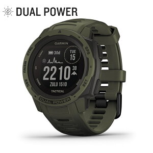 GARMIN ガーミン Instinct Tactical Dual Power インスティンクト タクティカル Moss 010-02293-48 【安心のメーカー1年保証】