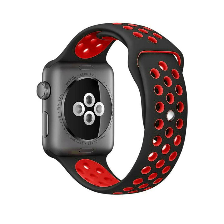 楽天市場】apple watch バンド 白 赤 黒 黄色 青 アップルウォッチ 