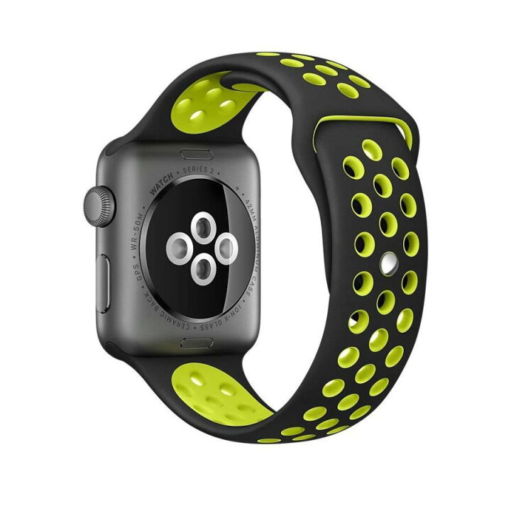 楽天市場】apple watch バンド 白 赤 黒 黄色 青 アップルウォッチ 