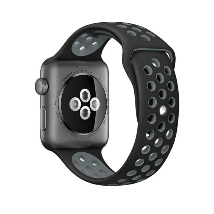 Apple Watch 6 黒 シリコンバンド 中古美品 - Apple Watch本体｜Apple 