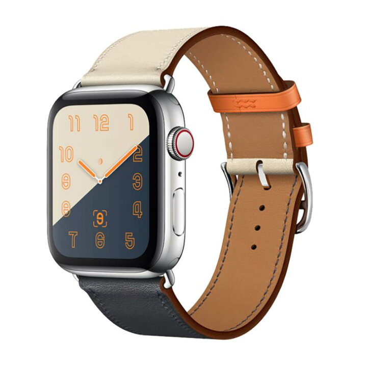 楽天市場 Apple Watch バンド レザー アップルウォッチ バンド レザー Apple Watchバンド レザー おしゃれ レディース メンズ 42mm 44mm 45mm 兼用 ベルト 交換 レザー 革 白 紺 トリコロール おしゃれ Series Se 7 6 5 4 3