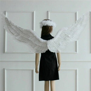 天使の羽 コスプレ道具 羽 翼 wing ウイング ホワイト ブラック 妖精 悪魔 演出 ステージ道具 イベント 文化祭 ファッションショー パーティーグッズ 撮影 cosplay用 コスプレ COSPLAY コスチュー