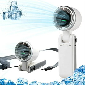 折り畳み式ハンディ扇風機 【2024新登場? 高速強力ファン 】ハンディファン 高速ファン 強力ファン 首掛け扇風機