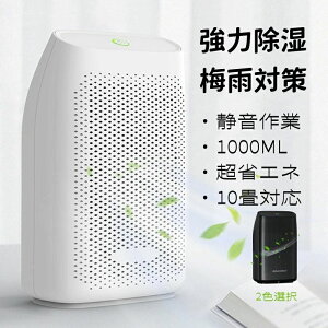 節電 省エネ 湿気取り 静音 結露&梅雨対策 スピード乾燥 【強力除湿&1000ml】大容量 衣類乾燥除湿機 除湿器 小型
