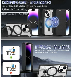 iPhone15 iPhone16Plus iPhone16Pro iPhone16ProMax P[Xv iPhone16 P[X X}zJo[ [MagSafeΉEBX^h] Sʕی ϏՌ 蒠^ U[P[X J[h[1 K CX[d ~