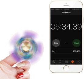 Hand 指スピナー 独楽回し 超耐久性高速回転 ノイズ低減 カラー/レインボー spinner指遊び