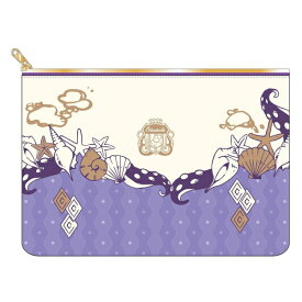 ツイステッドワンダーランド フラット ポーチ モチーフ 寮 オクタヴィネル ツイステ Twisted-Wonderland