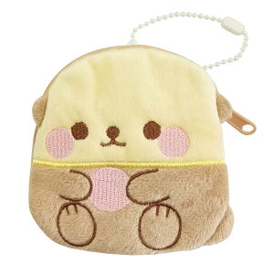 ぽちゃちゃ 海のいきもの コイン ポーチ ふわふわ 小物入れ ぬいぐるみ生地 ボールチェーン付 ジンベエザメ イルカ カクレクマノミ カメ チンアナゴ ニシキアナゴ ペンギン ラッコ 海の生き